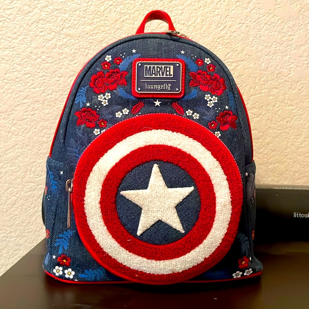 Captain America Loungefly Mini Backpack